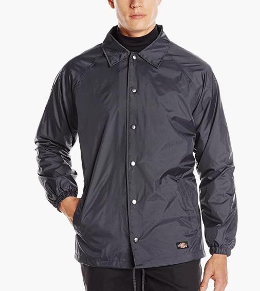 Men's snap front hot sale nylon jacket